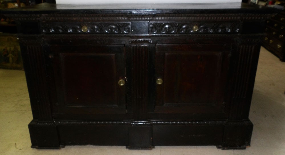 18th Century Carved Walnut Baroque Italian Sideboard (1 of 9)