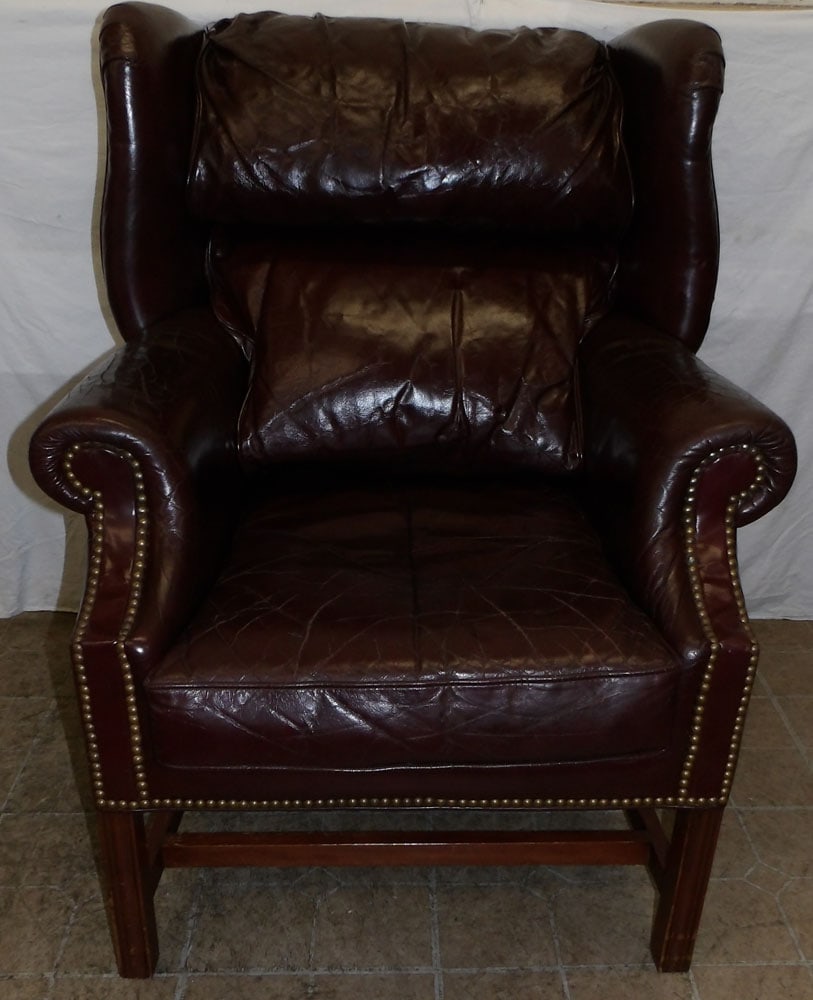 Leather Upholstered Recliner by Leather Center (1 of 9)