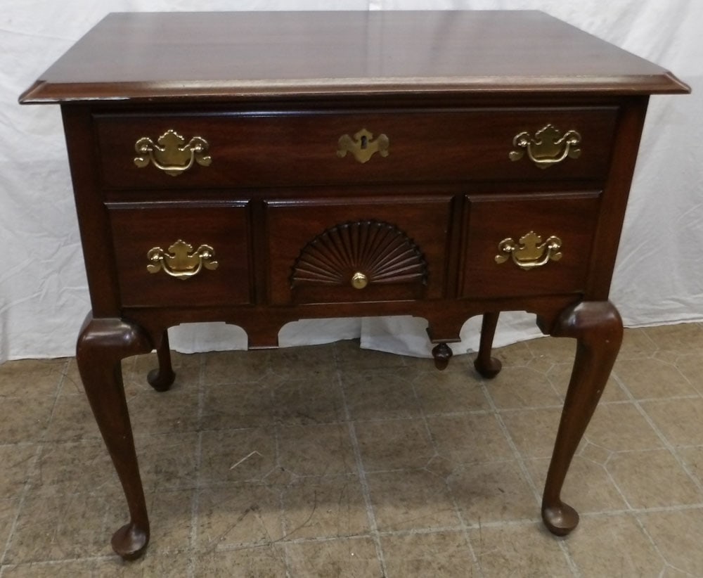 Mahogany Queen Anne Lowboy by Henkel Harris (1 of 7)