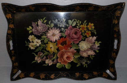 Painted Wood Tray