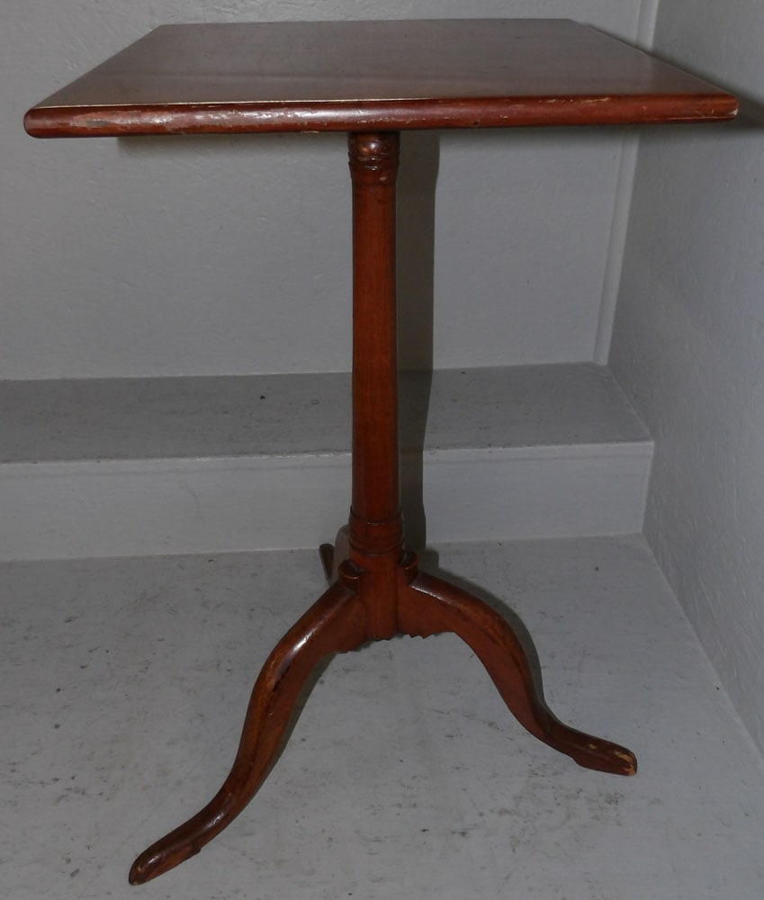 19th Century Cherry Candle Stand  (1 of 3)