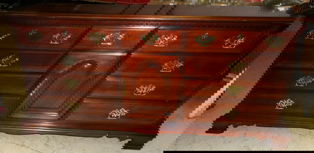 Cherry Dresser by Sumter Cabinet Company: Cherry Dresser by Sumter Cabinet Company. 33 1/2" H 70 1/4" W 19" D