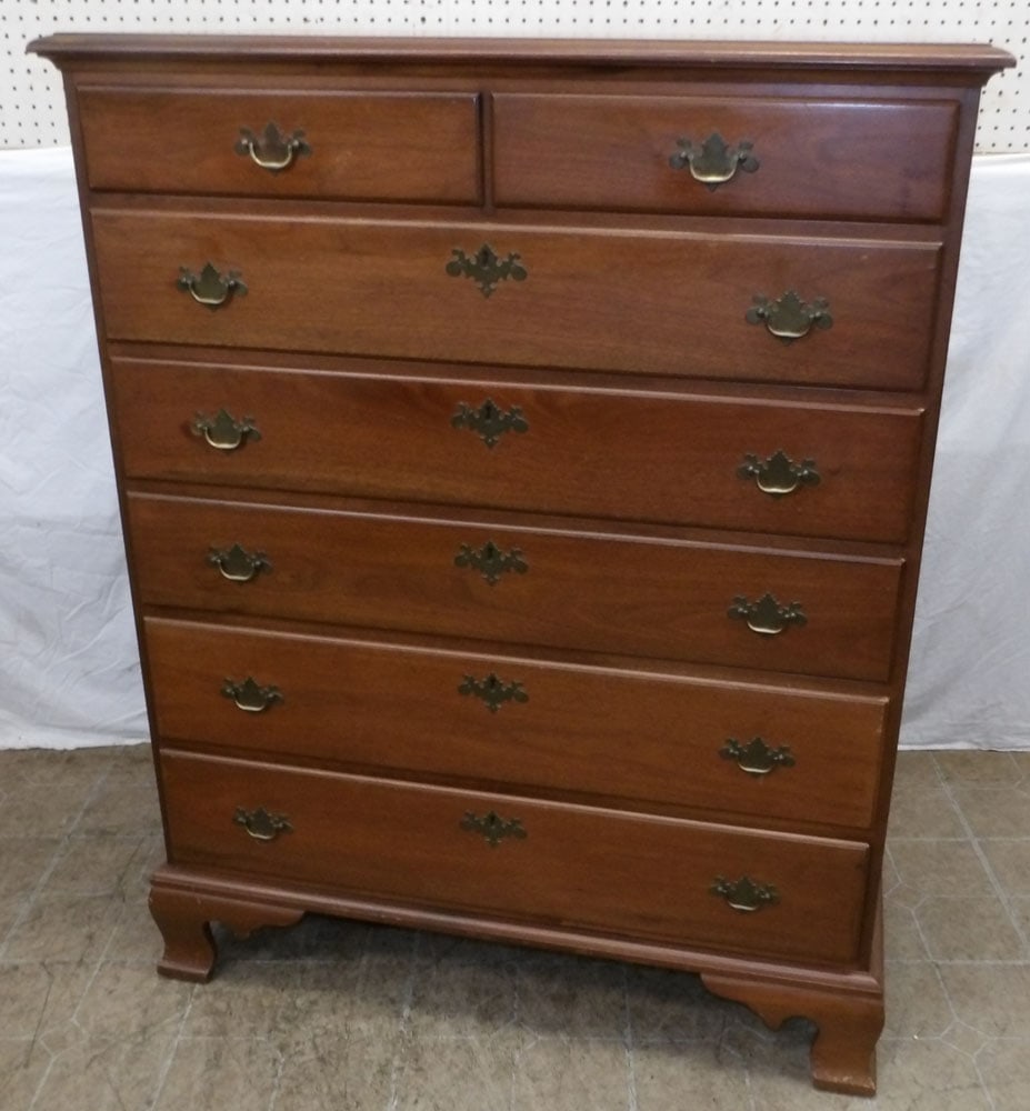 Walnut Benchmade 2/5 Drawer Chest  (1 of 6)