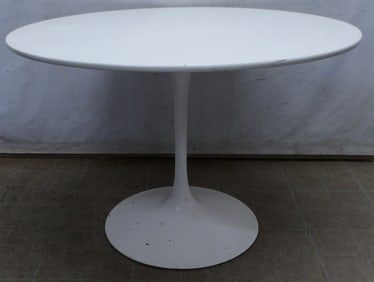 painted mid century modern tulip table