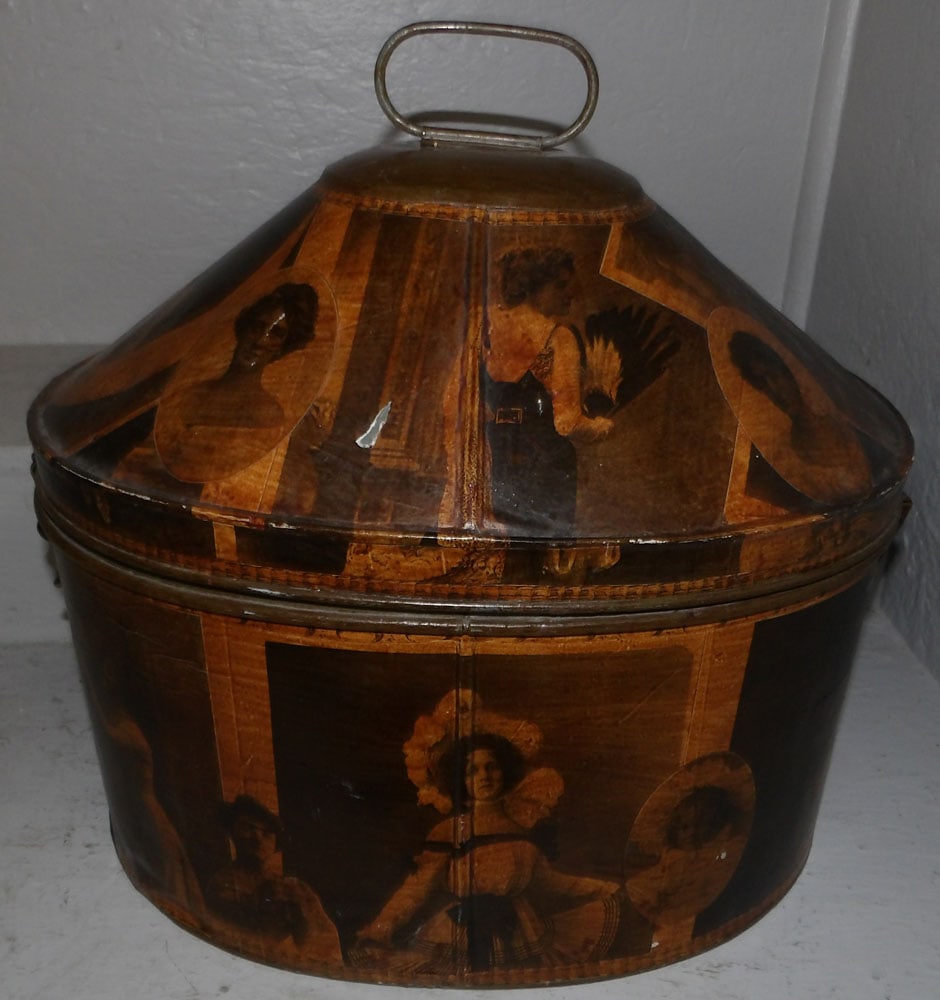 Tole & Decoupage Decorated Hat Box  (1 of 4)