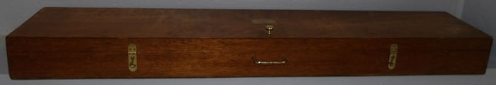 Mahogany Box & Bamboo Walking Stick