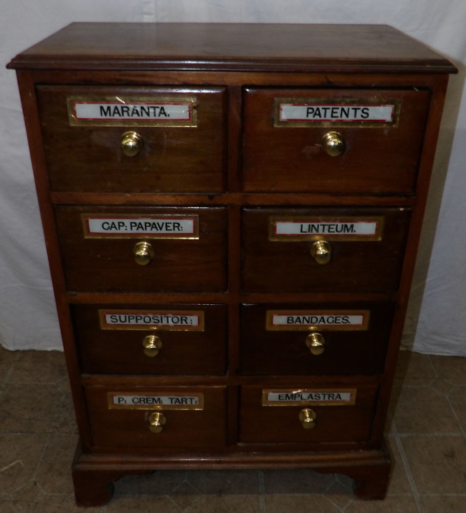 Mahogany Eight Drawer Apothecary Chest  (1 of 5)