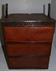 Oriental Rattan Wedding Basket, (No Handle)