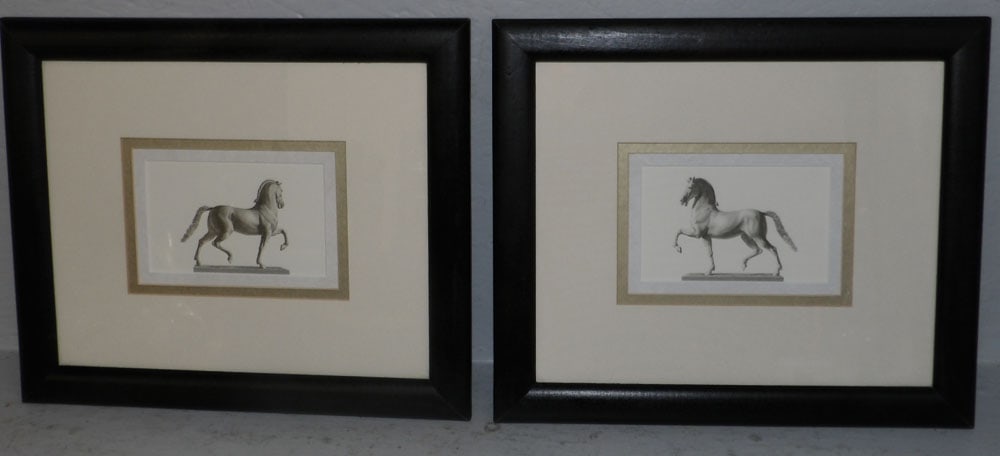 Pair of Framed Equestrian Engravings (1 of 3)