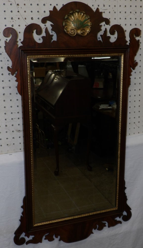 Mahogany Framed Mirror by Henkel Harris  (1 of 3)