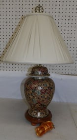 Oriental Porcelain Urn Made Into Lamp