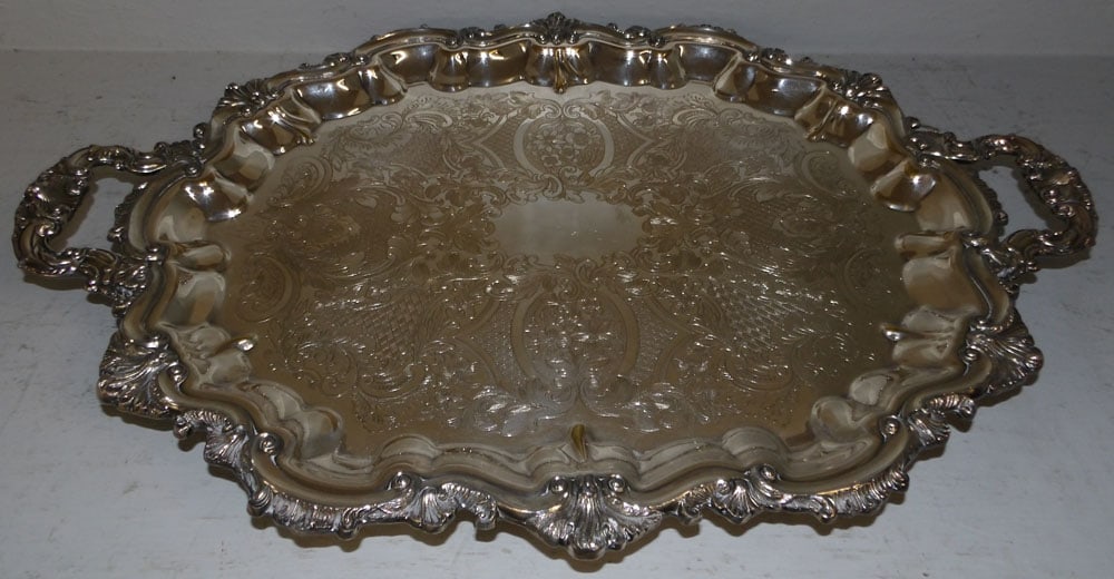 Silverplated Serving Tray by Poole (1 of 4)