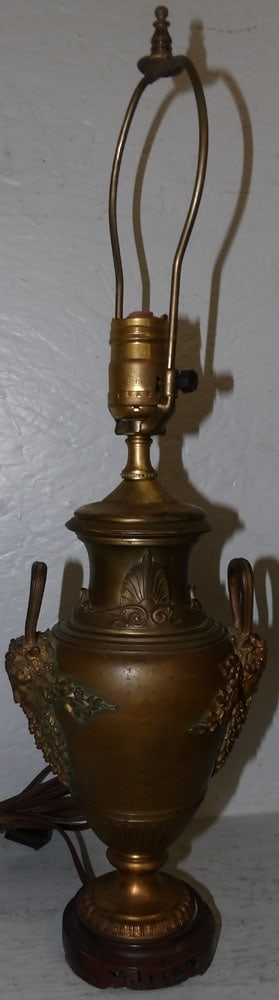 Bronze Neoclassical Urn Made Into Lamp (1 of 3)