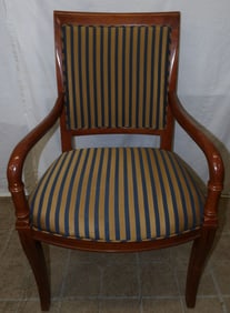 Cherry & Upholstered Arm Chair by Councill Craftsman