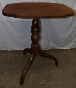 19th Century Mahogany Tilt Top Candle Stand
