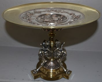 Bronze Two Tone Neoclassical Tazza