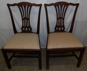 Pair of 19th Century Mahogany Side Chairs