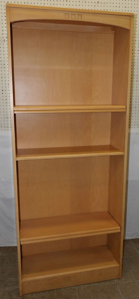 Modern Maple Book Shelf by Ethan Allen: Modern Maple Book Shelf by Ethan Allen. 73 3/4" H 30" W 11 1/2" D