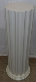 Painted Wood Fluted Pedestal