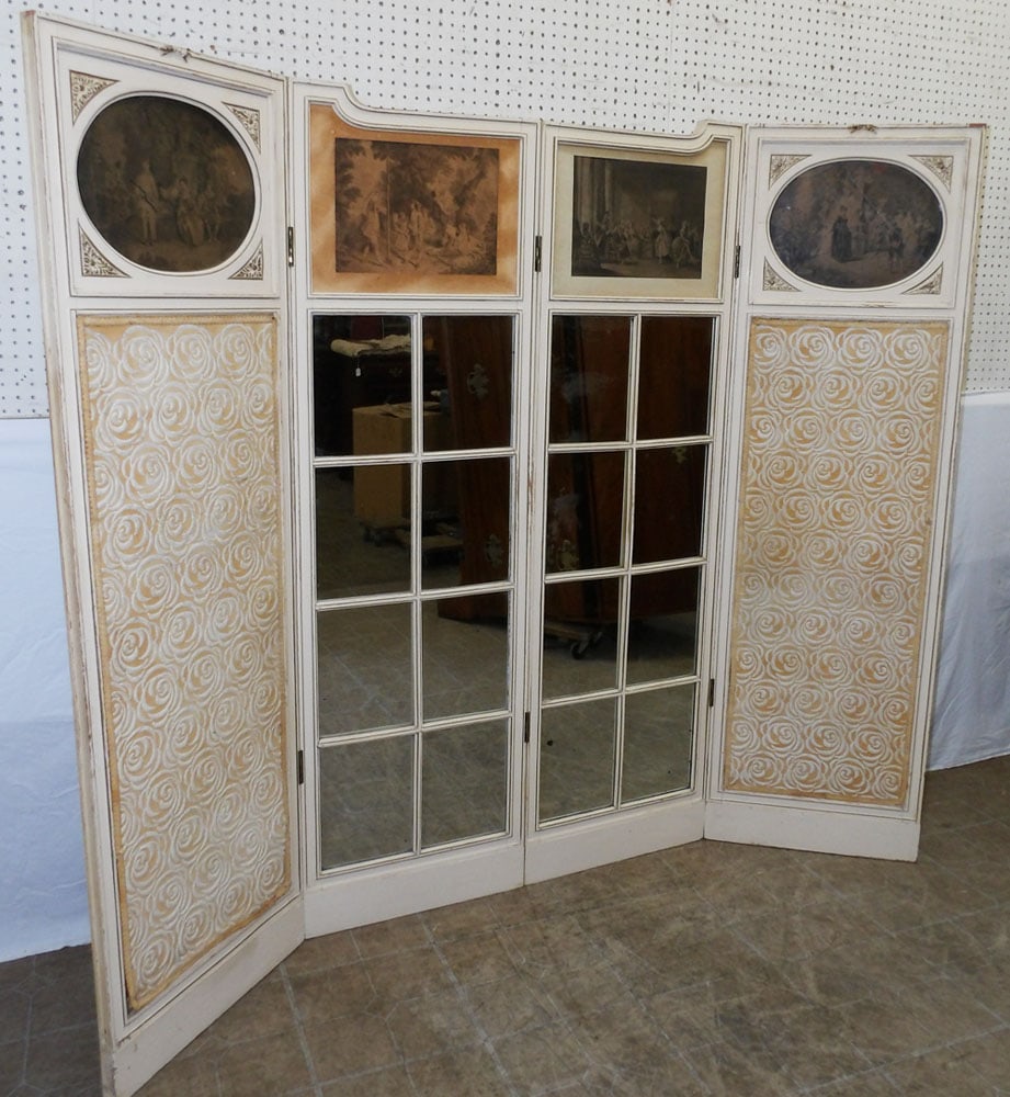 Antique Painted Wood Room Divider (1 of 8)