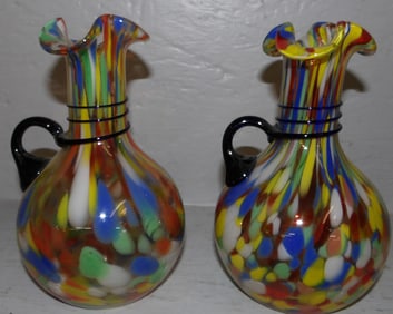 Two Art Glass Vases