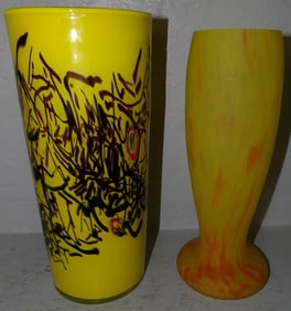 Two Art Glass Vases