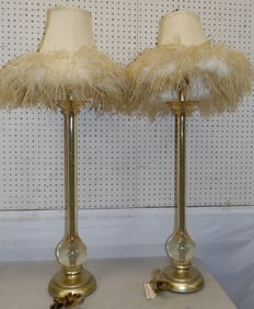 Pair of Resin Decorative Lamps