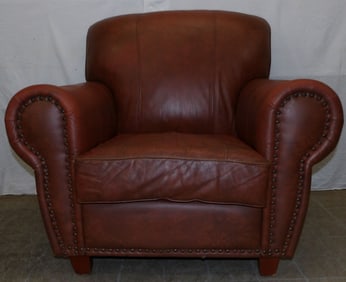 Leather Upholstered Arm Chair