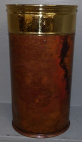 Copper & Brass Bound Umbrella Stand