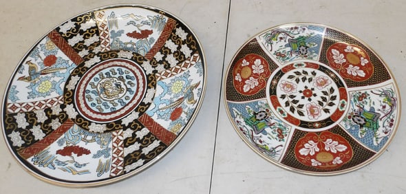 Two Imari Style Chargers