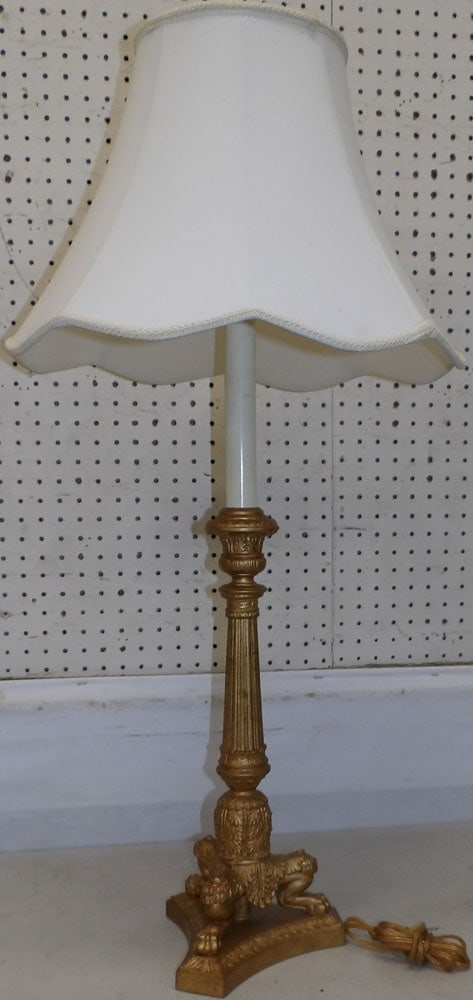 Gilded Resin Decorative Lamp  (1 of 4)