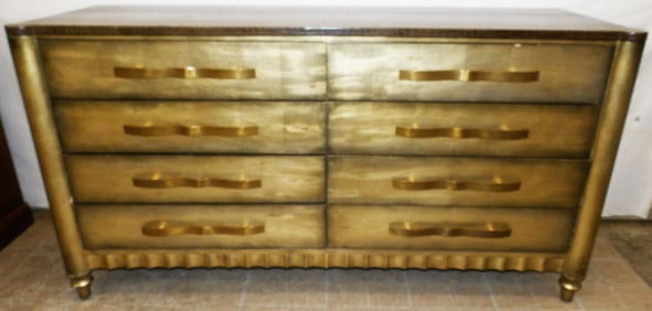 Modern Painted Eight Drawer Dresser
