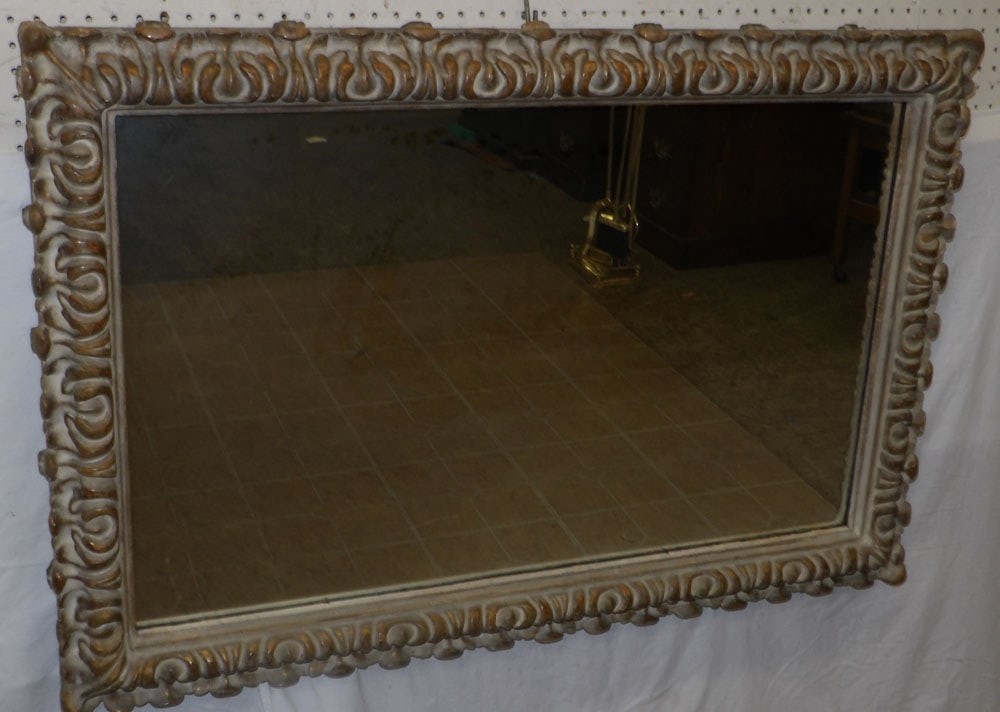 Antique Painted Ornate Frame Mirror (1 of 3)