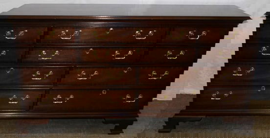 Mahogany Ten Drawer Dresser by Councill Craftsman