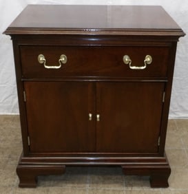 Mahogany One Drawer Two Door Night Stand by Councill Craftsman