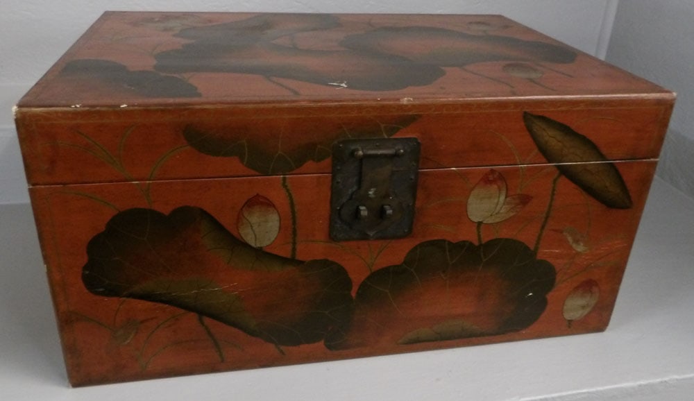 Paint Decorated Oriental Box (1 of 7)
