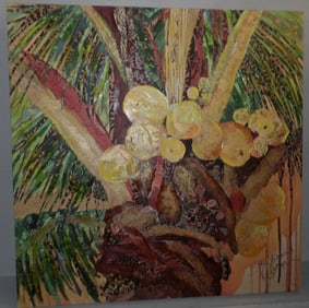 Framed Giclee on Canvas Abstract Artist Signed
