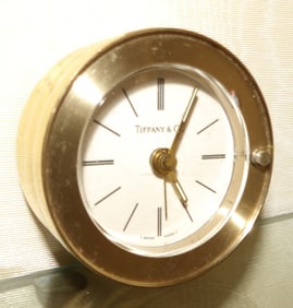 Brass Travel Clock by Tiffany & Co.