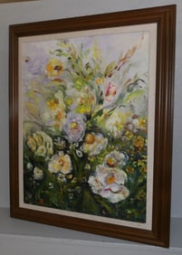 Framed Oil on Canvas Still Life Artist Signed
