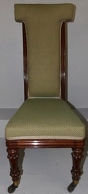 19th Century Rosewood Victorian Slipper Chair