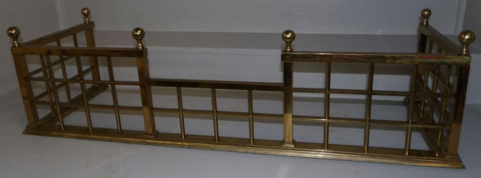 Antique Brass Open Work Fire Place Fender