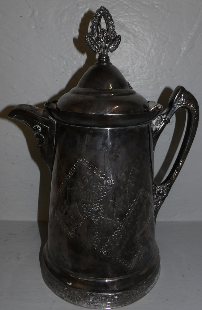 Silverplated Victorian Water Pitcher  (1 of 5)