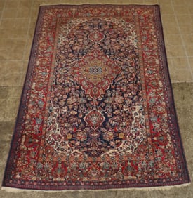 4' 3" x 6' 9" Antique Handmade Oriental Rug