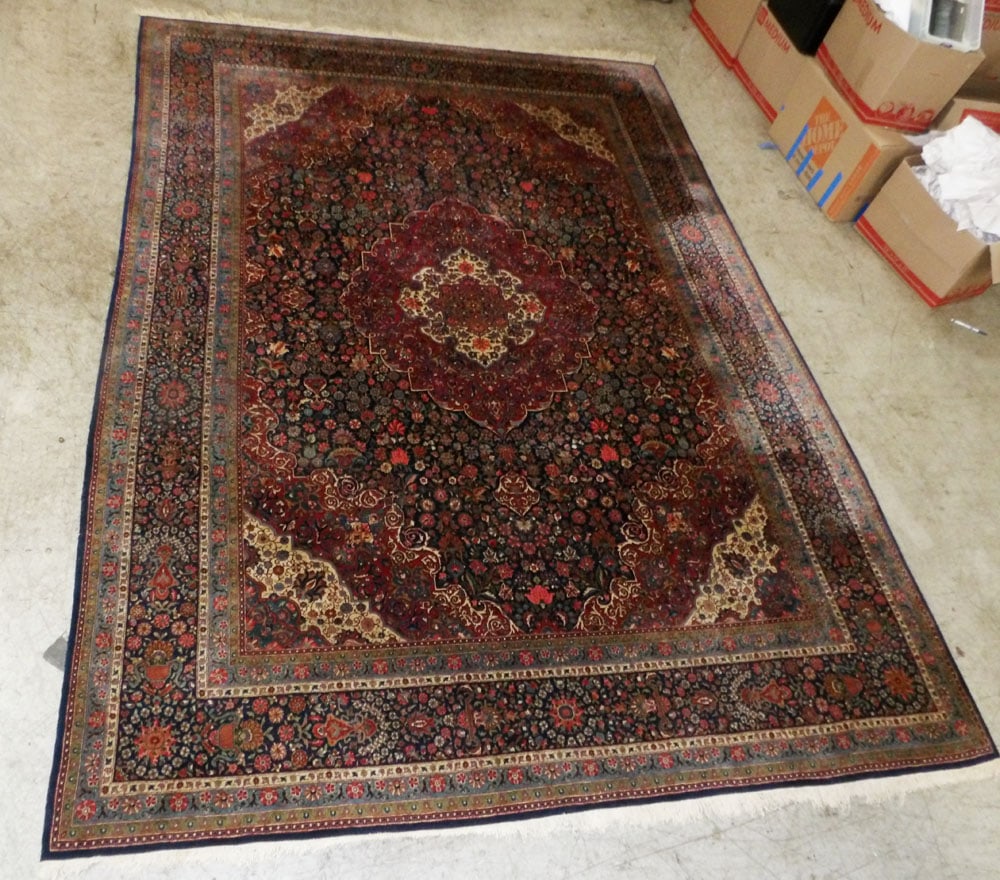8' 9" x 12' 7" Antique Handmade Oriental Rug (1 of 6)
