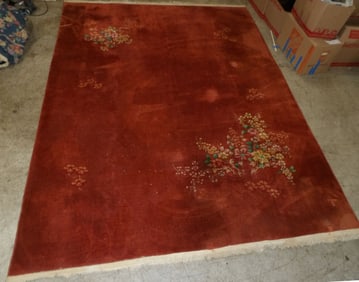 9' x 12' 2" Handmade Chinese Rug