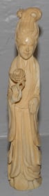 Carved Bone Lady Figurine