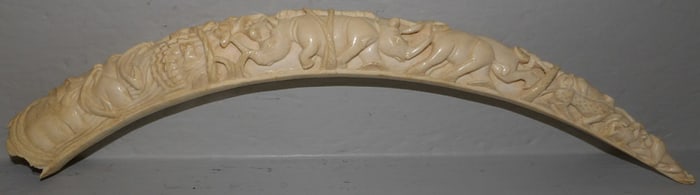 Carved Bone Wall Hanging