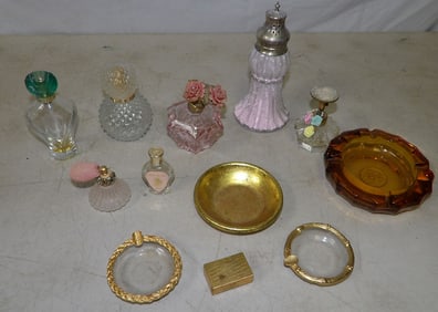 Lot of Glass Dresser Items