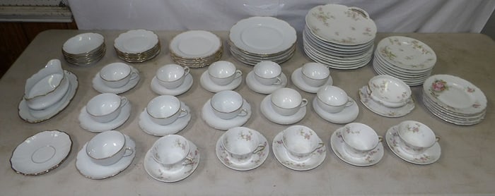 Lot of Hand Painted Limoges China