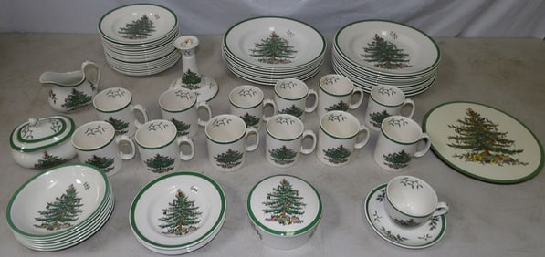 Lot of Spode China, Christmas Tree